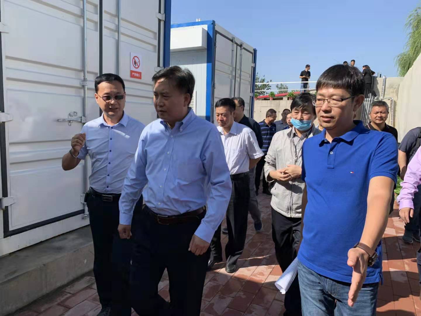 河北省生态环境厅厅长高建民组织参观考察安博官方网站_安博anbo（中国）环保污水分散源治理项目运行情况